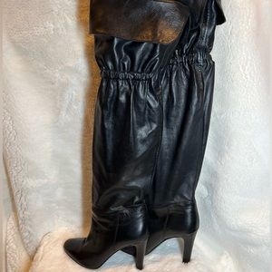 Coach over the knee boots calf skin leather size 8 1/2